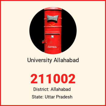 University Allahabad pin code, district Allahabad in Uttar Pradesh