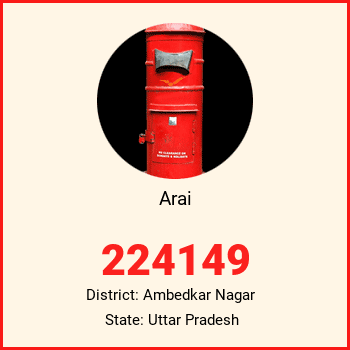 Arai pin code, district Ambedkar Nagar in Uttar Pradesh