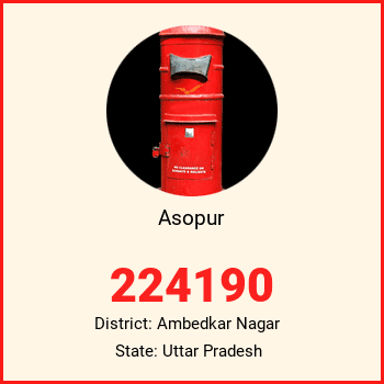 Asopur pin code, district Ambedkar Nagar in Uttar Pradesh