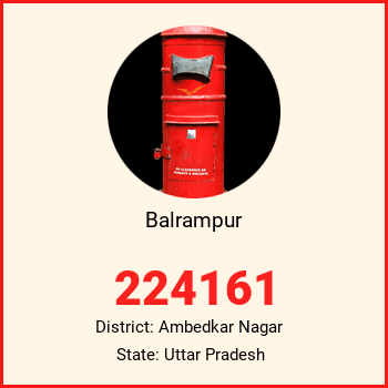 Balrampur pin code, district Ambedkar Nagar in Uttar Pradesh