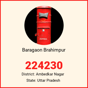 Baragaon Brahimpur pin code, district Ambedkar Nagar in Uttar Pradesh