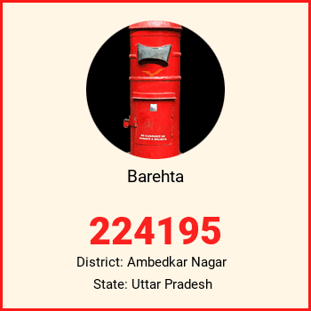Barehta pin code, district Ambedkar Nagar in Uttar Pradesh
