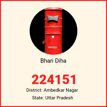 Bhari Diha pin code, district Ambedkar Nagar in Uttar Pradesh