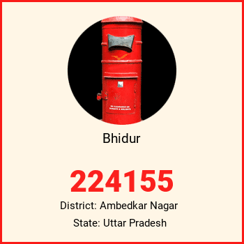 Bhidur pin code, district Ambedkar Nagar in Uttar Pradesh