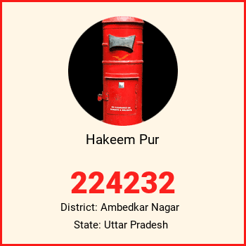 Hakeem Pur pin code, district Ambedkar Nagar in Uttar Pradesh