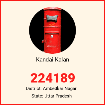 Kandai Kalan pin code, district Ambedkar Nagar in Uttar Pradesh