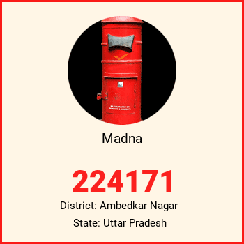 Madna pin code, district Ambedkar Nagar in Uttar Pradesh