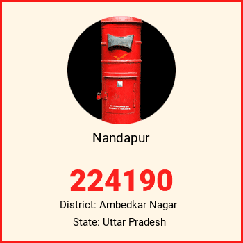 Nandapur pin code, district Ambedkar Nagar in Uttar Pradesh