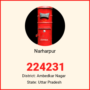 Narharpur pin code, district Ambedkar Nagar in Uttar Pradesh