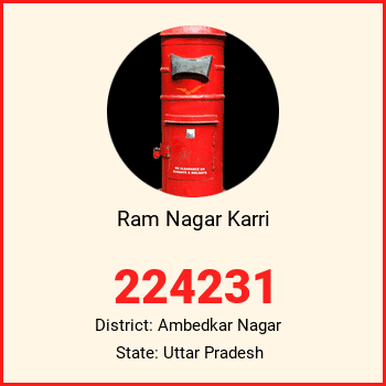 Ram Nagar Karri pin code, district Ambedkar Nagar in Uttar Pradesh