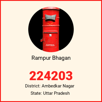 Rampur Bhagan pin code, district Ambedkar Nagar in Uttar Pradesh