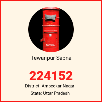 Tewaripur Sabna pin code, district Ambedkar Nagar in Uttar Pradesh