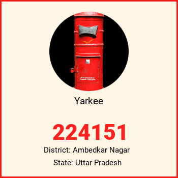 Yarkee pin code, district Ambedkar Nagar in Uttar Pradesh