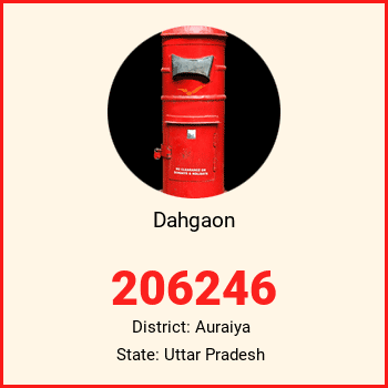 Dahgaon pin code, district Auraiya in Uttar Pradesh