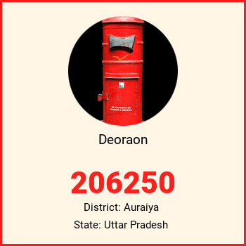 Deoraon pin code, district Auraiya in Uttar Pradesh