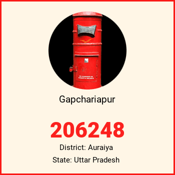 Gapchariapur pin code, district Auraiya in Uttar Pradesh