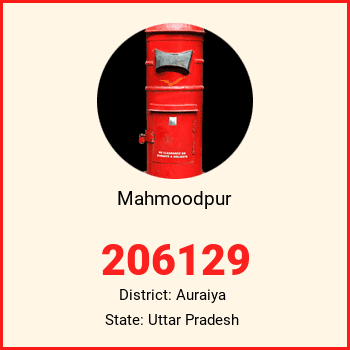 Mahmoodpur pin code, district Auraiya in Uttar Pradesh