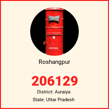 Roshangpur pin code, district Auraiya in Uttar Pradesh