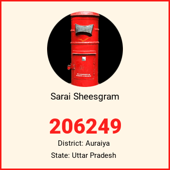 Sarai Sheesgram pin code, district Auraiya in Uttar Pradesh