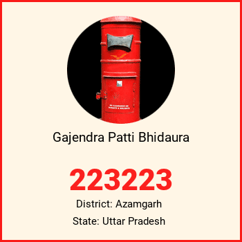 Gajendra Patti Bhidaura pin code, district Azamgarh in Uttar Pradesh