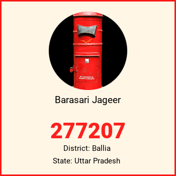Barasari Jageer pin code, district Ballia in Uttar Pradesh