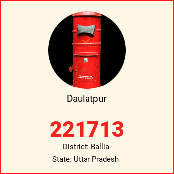Daulatpur pin code, district Ballia in Uttar Pradesh