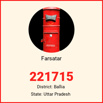 Farsatar pin code, district Ballia in Uttar Pradesh