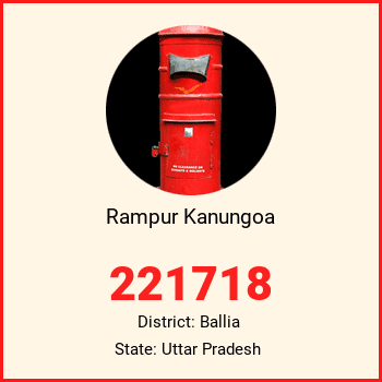 Rampur Kanungoa pin code, district Ballia in Uttar Pradesh