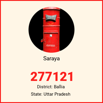 Saraya pin code, district Ballia in Uttar Pradesh