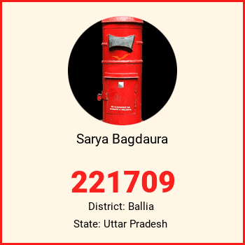 Sarya Bagdaura pin code, district Ballia in Uttar Pradesh
