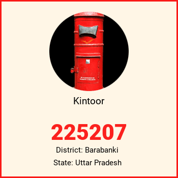 Kintoor pin code, district Barabanki in Uttar Pradesh