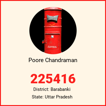 Poore Chandraman pin code, district Barabanki in Uttar Pradesh