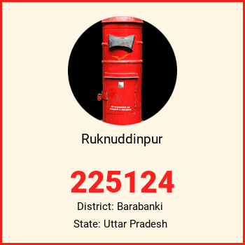 Ruknuddinpur pin code, district Barabanki in Uttar Pradesh