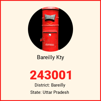 Bareilly Kty pin code, district Bareilly in Uttar Pradesh