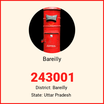 Bareilly pin code, district Bareilly in Uttar Pradesh