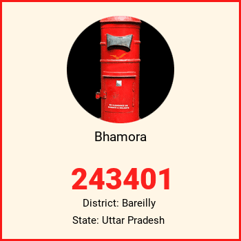 Bhamora pin code, district Bareilly in Uttar Pradesh