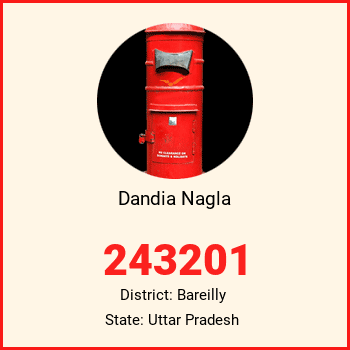 Dandia Nagla pin code, district Bareilly in Uttar Pradesh