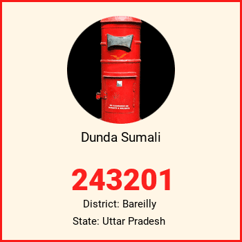 Dunda Sumali pin code, district Bareilly in Uttar Pradesh