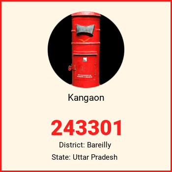 Kangaon pin code, district Bareilly in Uttar Pradesh