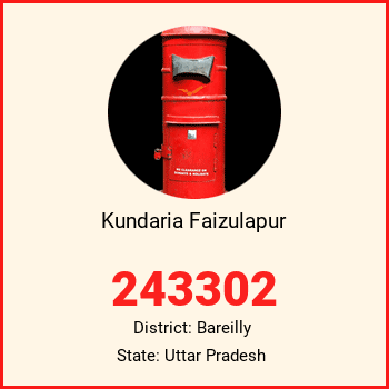 Kundaria Faizulapur pin code, district Bareilly in Uttar Pradesh
