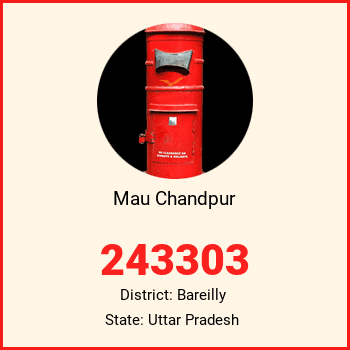 Mau Chandpur pin code, district Bareilly in Uttar Pradesh