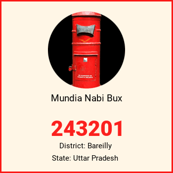 Mundia Nabi Bux pin code, district Bareilly in Uttar Pradesh