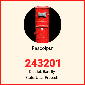 Rasoolpur pin code, district Bareilly in Uttar Pradesh