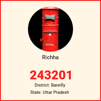 Richha pin code, district Bareilly in Uttar Pradesh