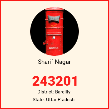Sharif Nagar pin code, district Bareilly in Uttar Pradesh