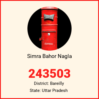 Simra Bahor Nagla pin code, district Bareilly in Uttar Pradesh