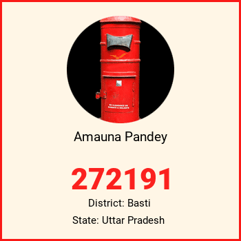 Amauna Pandey pin code, district Basti in Uttar Pradesh