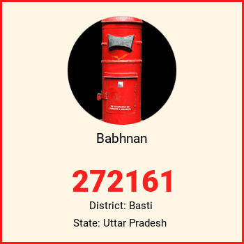 Babhnan pin code, district Basti in Uttar Pradesh