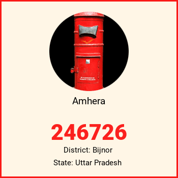 Amhera pin code, district Bijnor in Uttar Pradesh