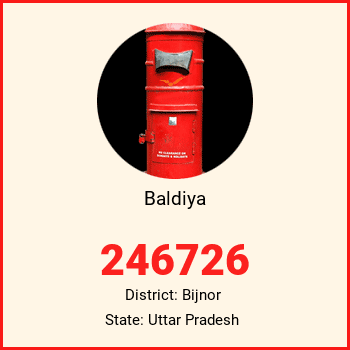 Baldiya pin code, district Bijnor in Uttar Pradesh